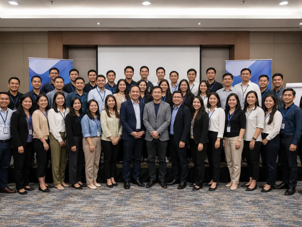 ภาพหมู่ผู้เข้าอบรมและทีมวิทยากรหลังจบหลักสูตร